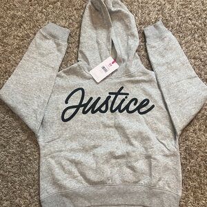 Justice Gray Hoodie Size 10 Girl’s